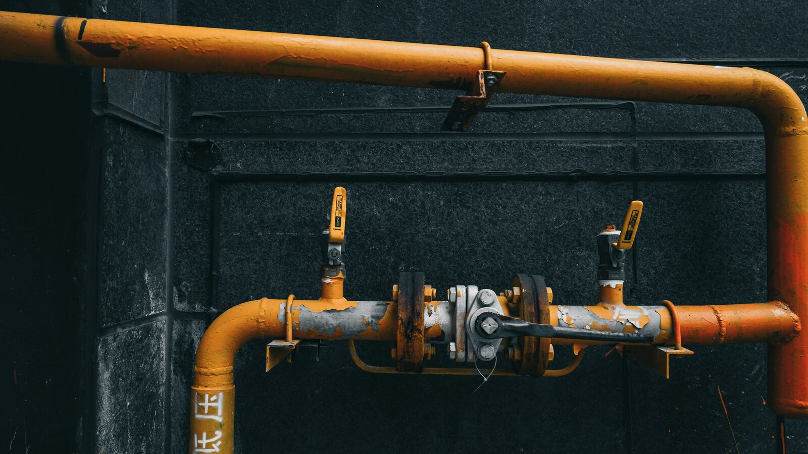 Gas line work