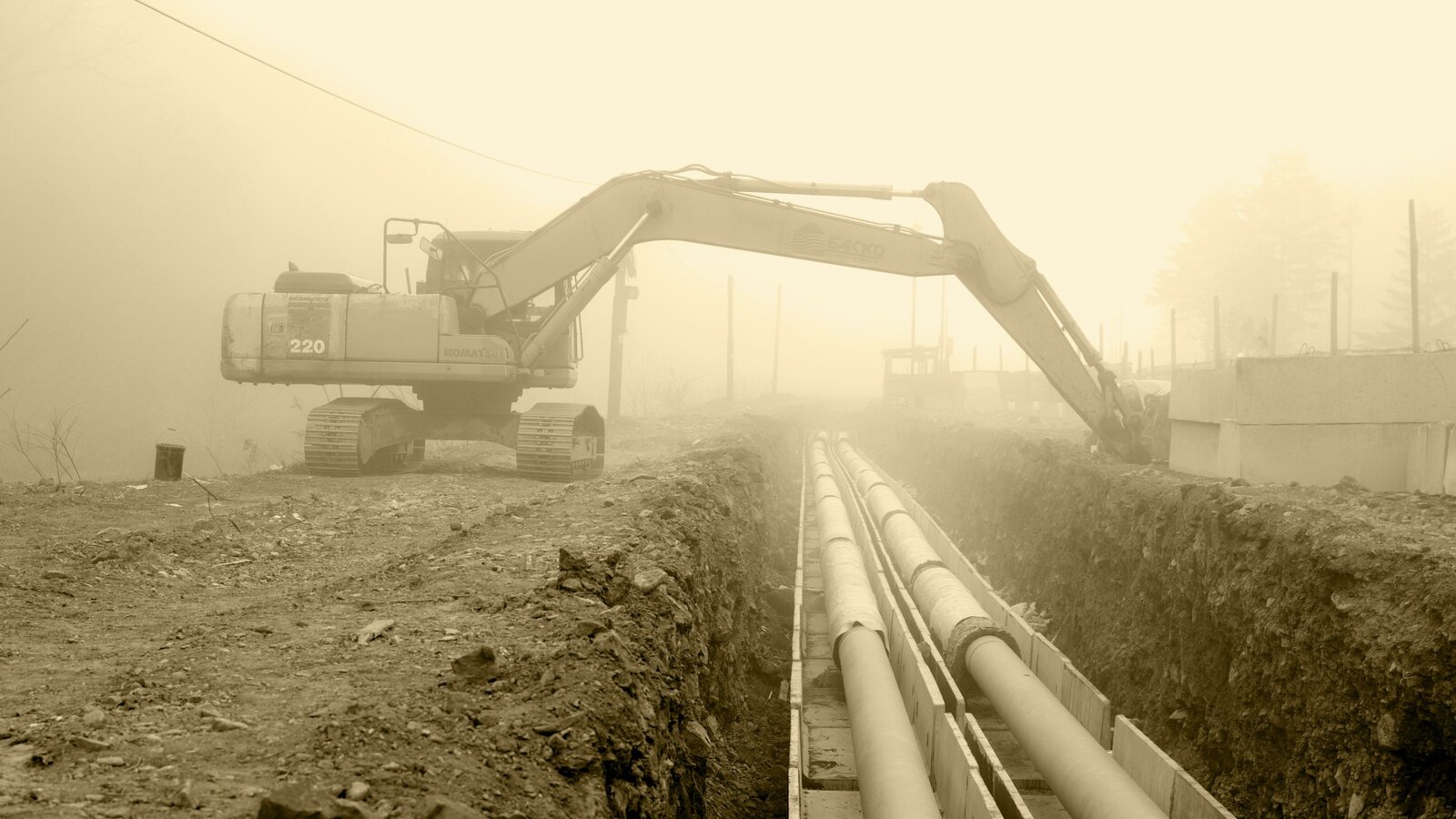 Sewer line camera and repair